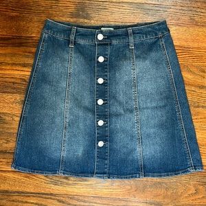 High Waisted Denim Skirt